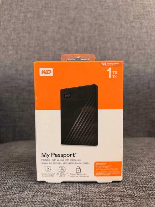 Hard Disk Extern WD My Passport 1TB USB 3.0 Black
