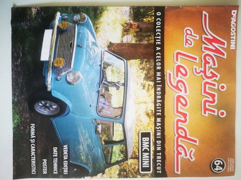 Revista Masini de legenda Renault 10 Volkswagen Kafer Volvo BMC Mini