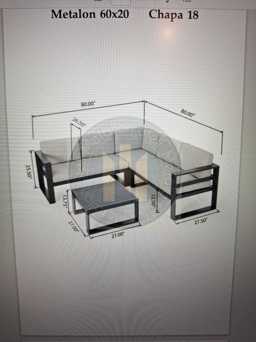 Мебели от метал и дърво