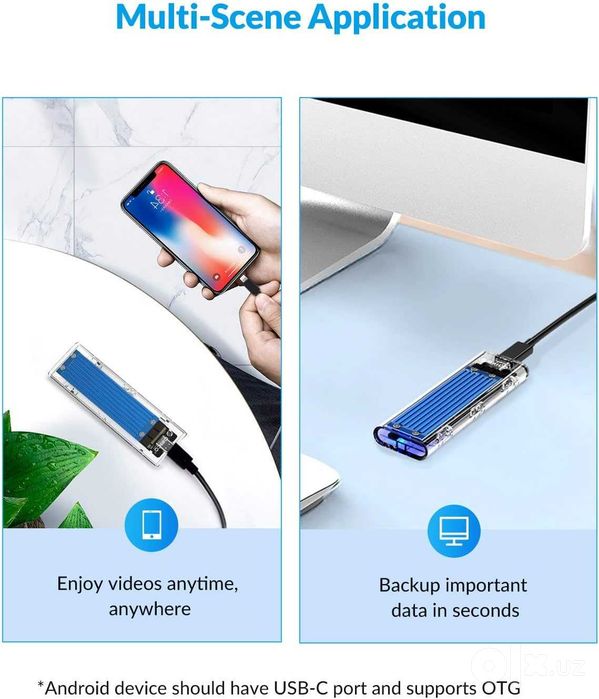 ***** предлагает - Новый кейс ORICO для ssd nvme - type-c
