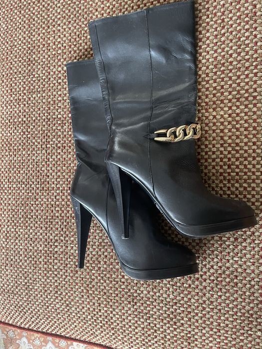 Сапоги осенние H&M, кожа.