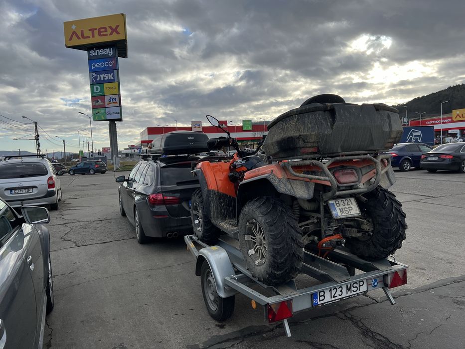 Remorca moto / ATV TPV MU3, full metal, priza 13 pini, 3000km rulati