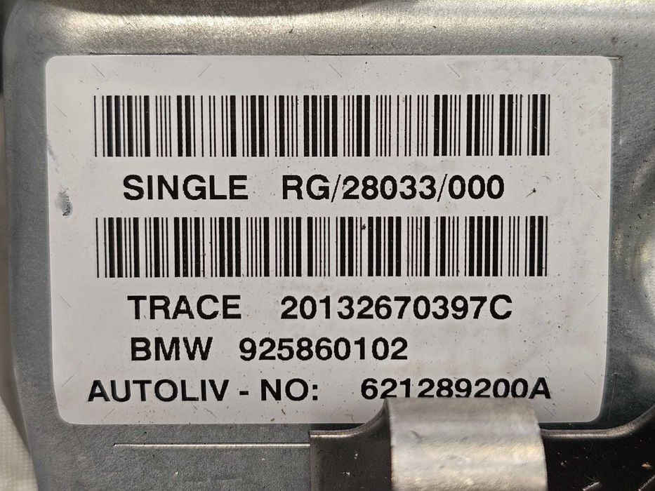 Airbag pasager bord Mini Cooper / One R56 R55 R57 2013 1.6 D 66kW Cod OEM: 925860102, 51452752767, 51459233845 (5G3)