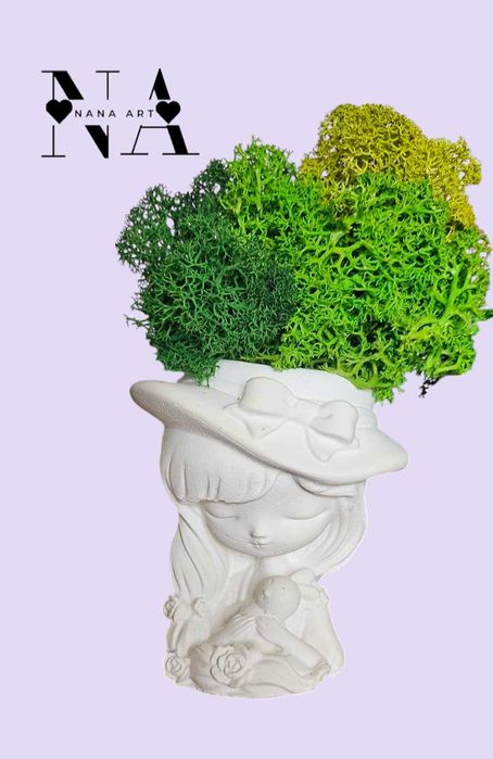 Кашпа със скандинавски мъх