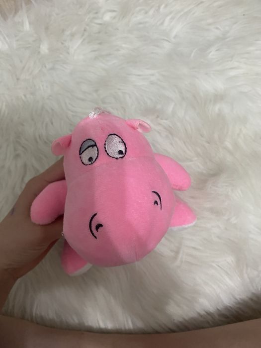 Мягкая игрушка розовый бегемотик