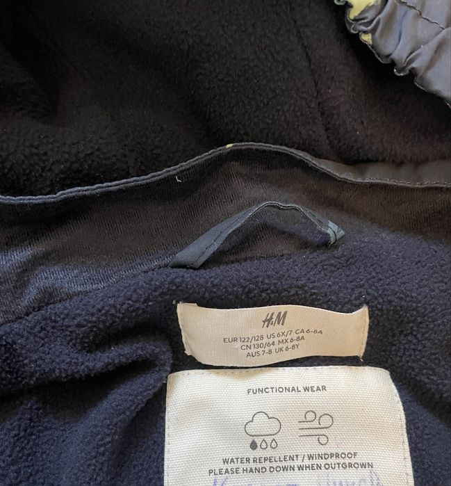 Софтшел якета H&M, поларени комплекти и дъждобоани. 122/128 р-р(6-8г.)