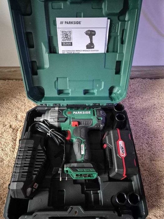 Акумулаторен ударен гайковерт PARKSIDE 20V PASSK 20-Li B2