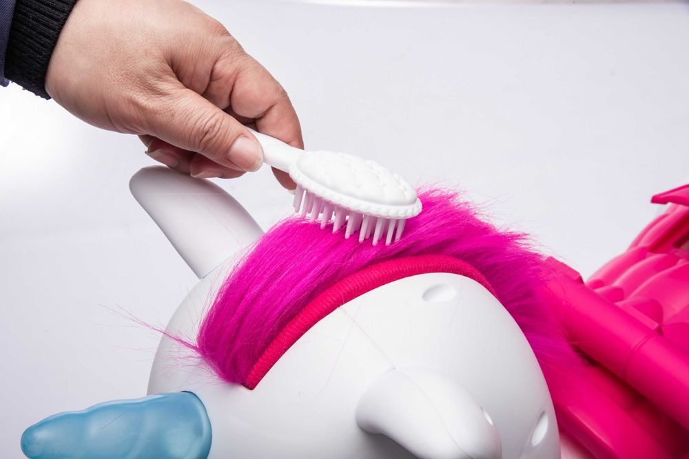 Calut electric, Kindeplay Unicorn, pentru copii 3-4 ani, 70W, 12V, roz