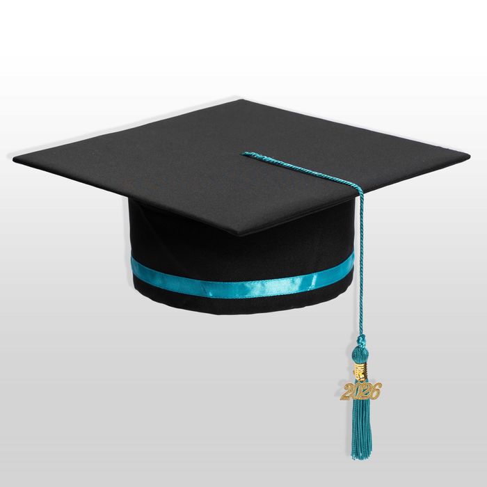 Toca, Esarfa si Cocarda, Set Nepersonalizat, Turquoise,Liceu,Facultate