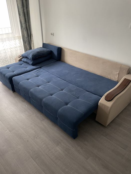 Диван б/у синий