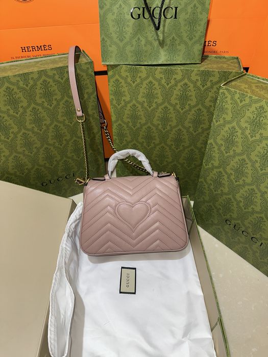 Geanta Gucci Marmont 26cm Dusty Pink