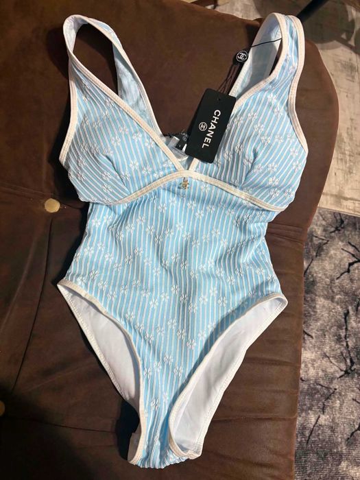 Clothes Chanel Costum baie Channel Maro albastru , alb marimea S,L, M