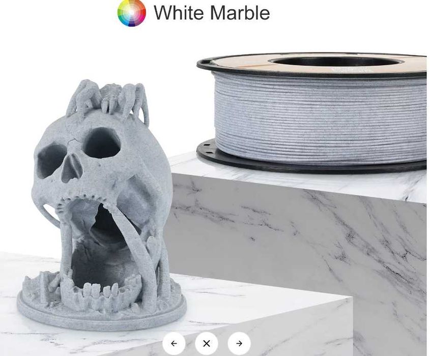 Пластик для 3D принтера KINGROON PLA (мрамор / гранит), 1 кг