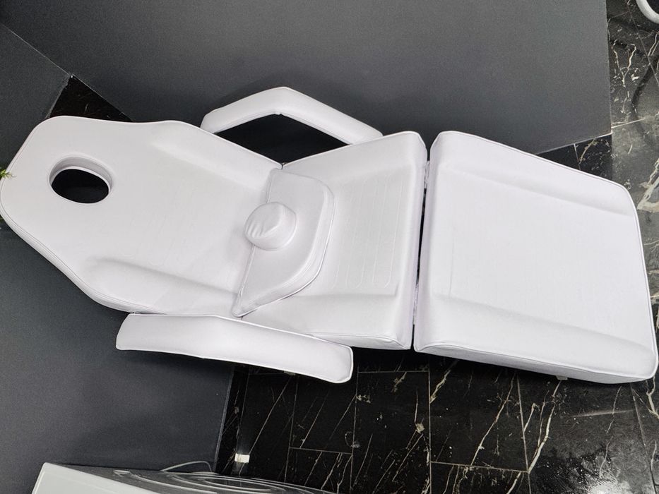 Scaun cosmetic hidraulic Sillon V2 210 – alb rece | Nou