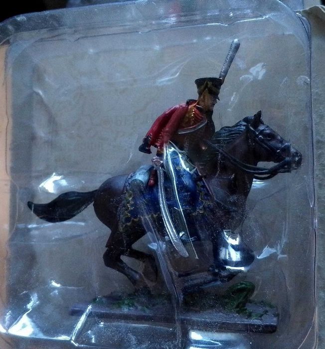 Figurina calaret de plumb pictata uniforma epoca napoleoniana