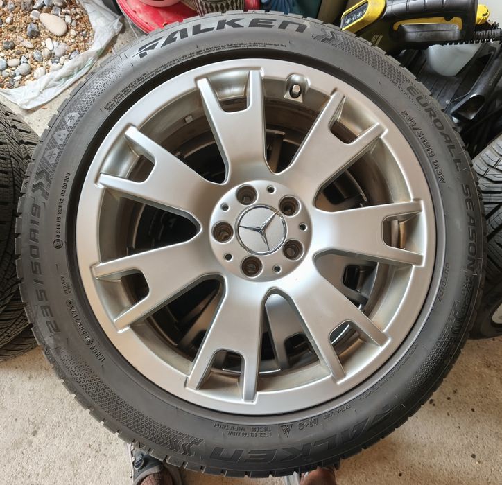 Roti jante originale Mercedes GLK cu anvelope Falken EuroALL Season AS220 PRO 235 50 17 DOT 2025