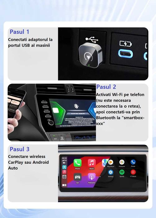 Adaptor wireless carplay android auto