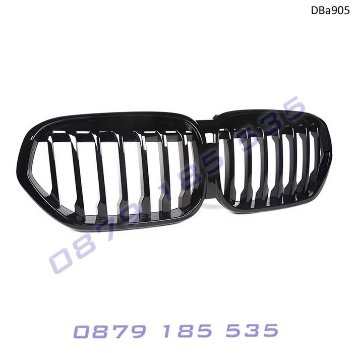 Черни двойни тунинг бъбреци BMW X1 F48 фейс бмв решетки предни х1 ф48