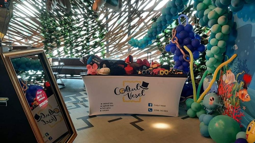 Oglindă foto, cabină foto,  fum greu, artificii,  selfie 360