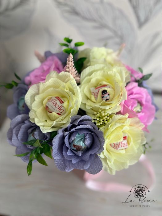 Букет роз с конфетами ЛЮБОЙ БЮДЖЕТ лучший подарок учителю или близким