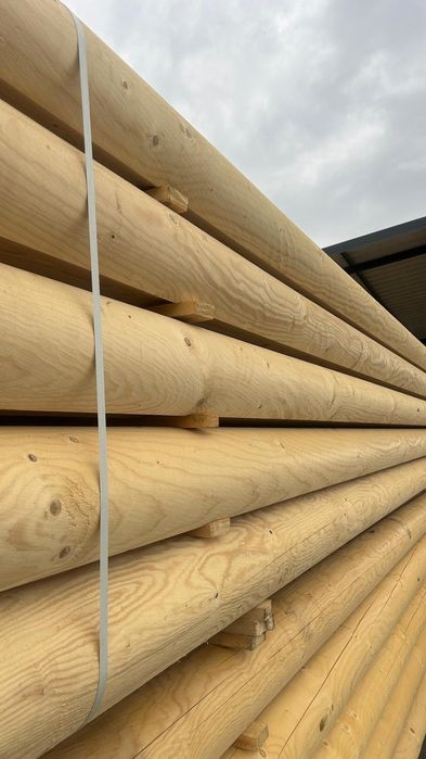 Lemn rotund calibrat pentru cabane