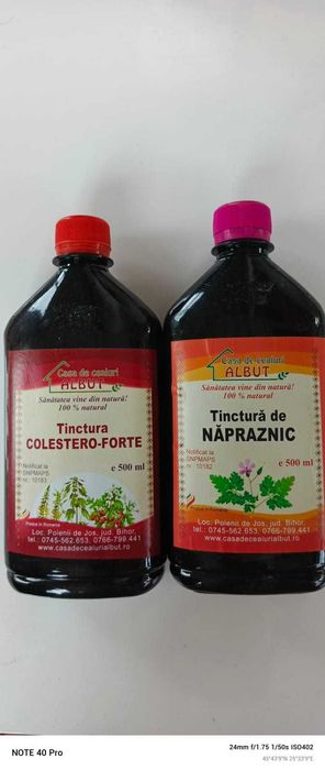 Tincturi 100% naturale pentru afecțiuni