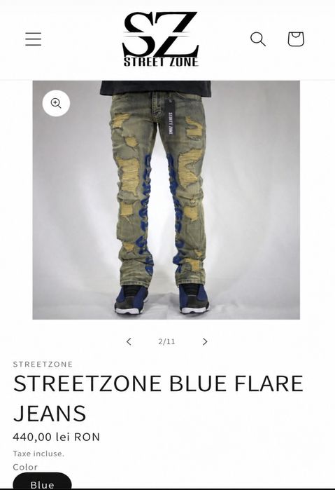 Blugi street zone blue flare