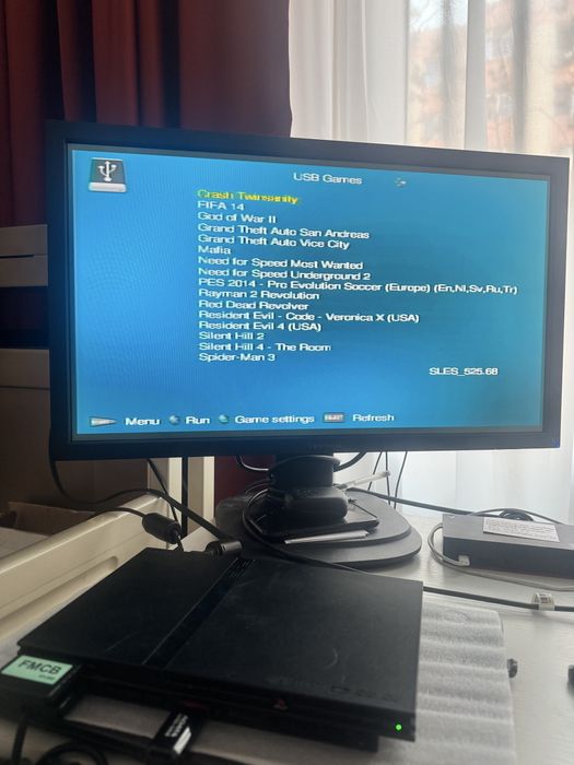 Card de memorie pentru PS2 modat + stick usb 64 gb cu 16 jocuri