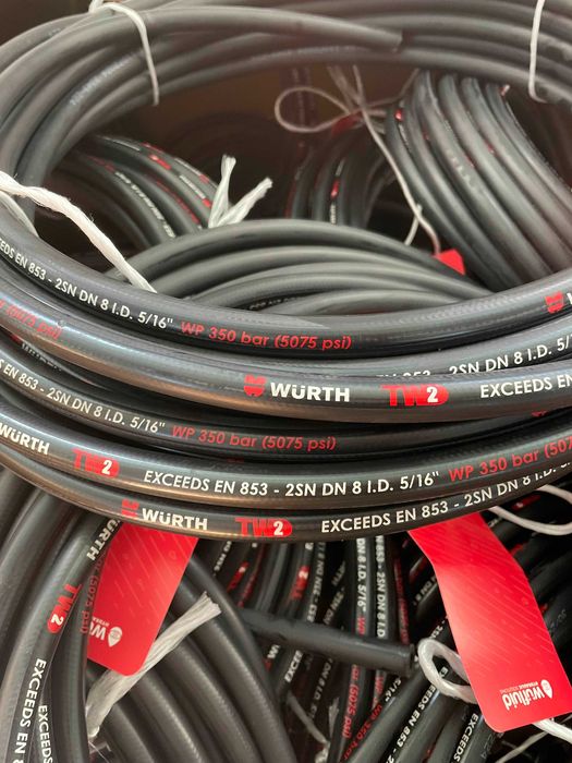 Furtun hidraulic 2SN fin DN8 Wurth Germany 350 bar 5/16" utilaje