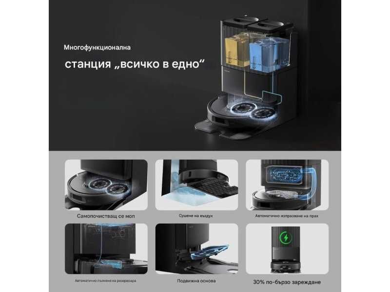 Робот Прахосмукачка с Mоп Roborock QV 35A, 8000 Pa