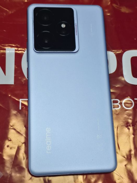 КАТО НОВ 512GB Realme GT7 Технополис Гаранция 2028 IceSense Blue | Син