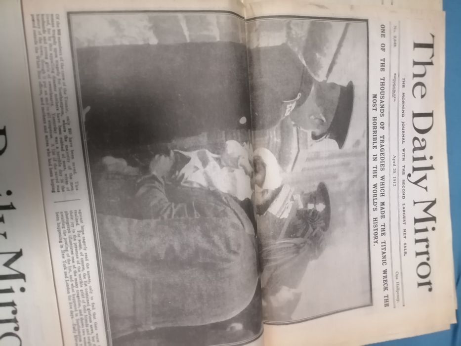 Colectie 3 ziare Daily Mirror aprilie 1912 cu scufundarea Titanicului