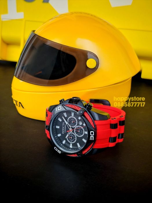 INVICTA Vanguard Red/black 50 mm, Инвикта нов мъжки часовник