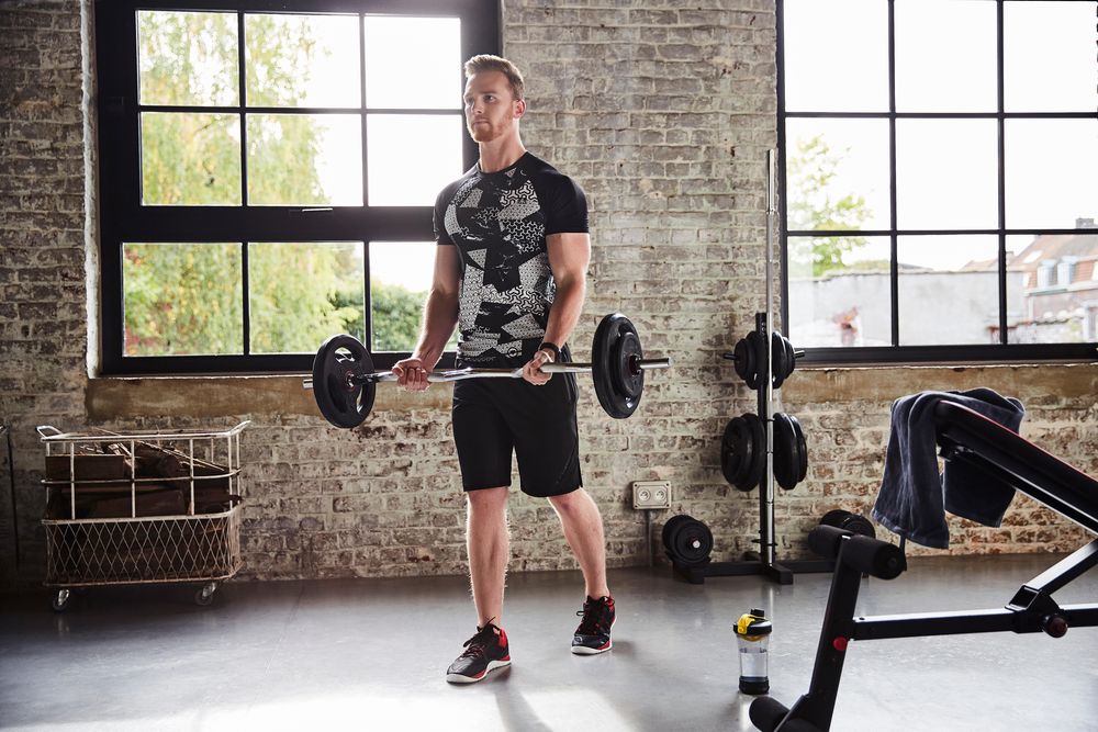 Bară curl Bodybuilding - produs resigilat - (SecondHand) Decathlon