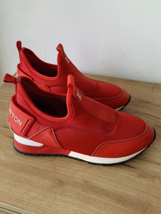 LOUIS VUITTON  Slip-On червени дамски маратонки без връзки, 39 номер
