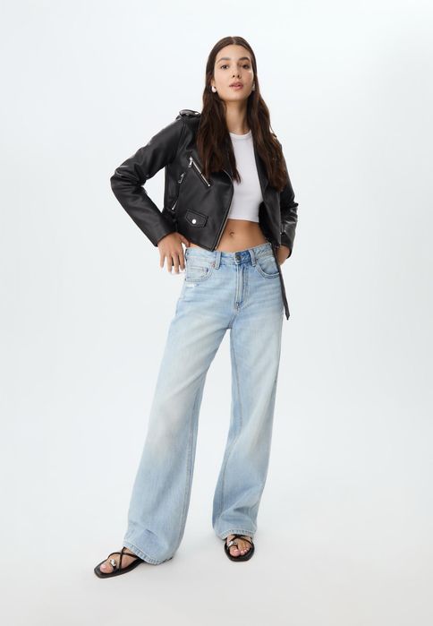 Jacheta piele Stradivarius