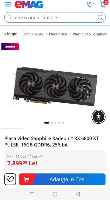 Vând RX 6800 XT 16 GB,256-bit, Asrock B650E ddr5, carcasa Asus Prime