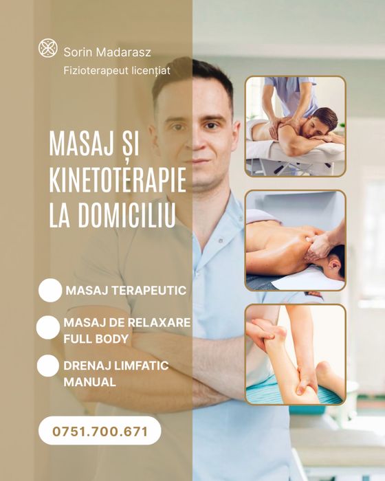 Masaj Terapeutic si kinetoterapie la domiciliu