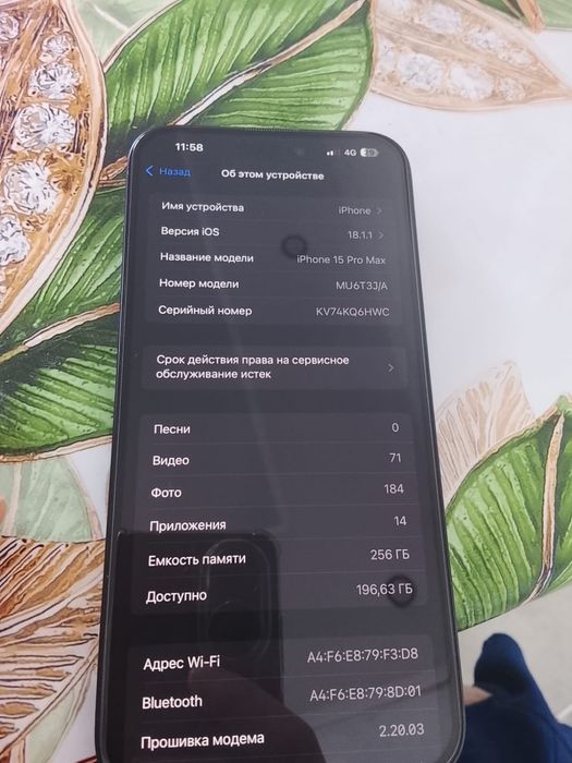 Айфон 15про макс 256гб