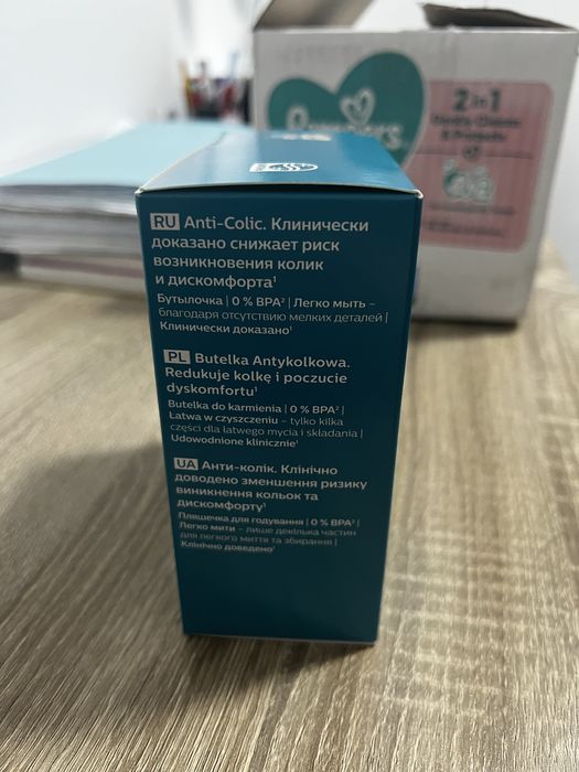 2 biberoane anti-colici 0+ luni, Avent philips