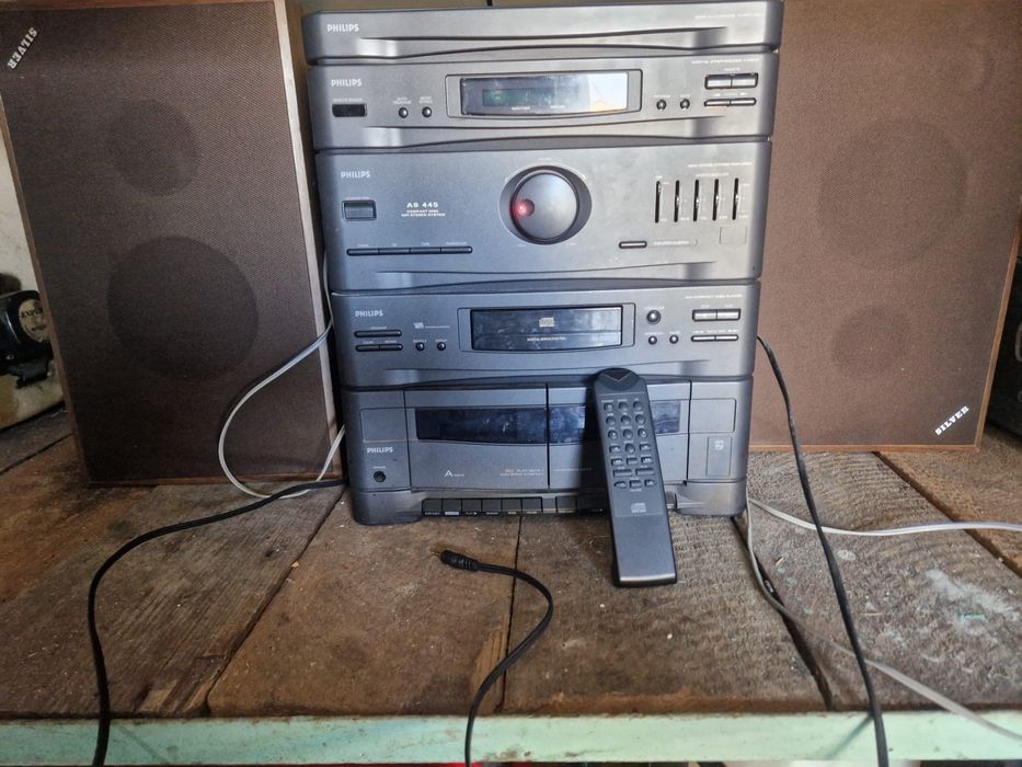 Sisitem Audio PHILIPS cu 2 boxe silver