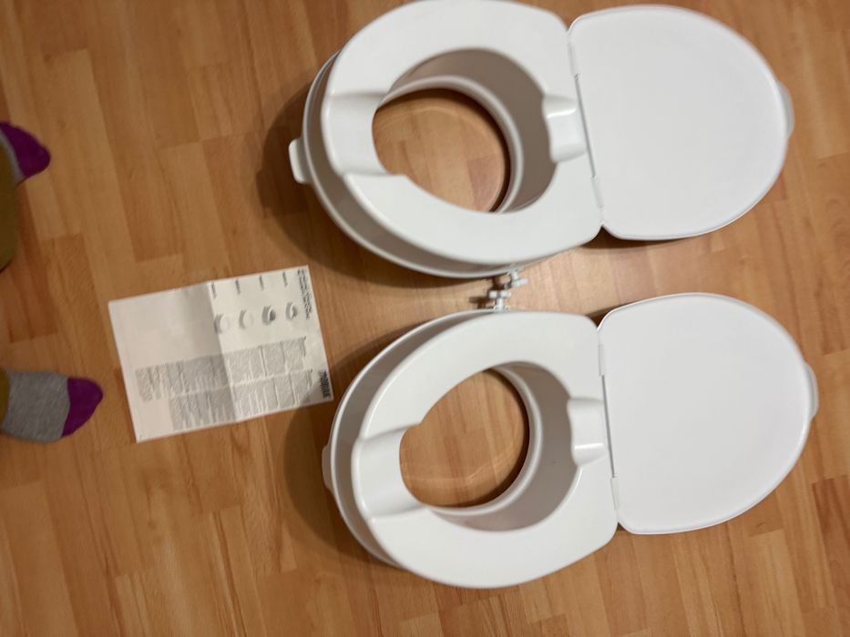 Повишено седало за тоалетна + дръжки за баня – 2 комплекти