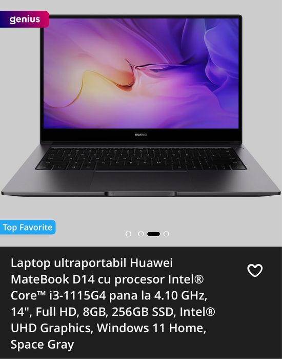 Laptop Huawei D14 2TB SSD