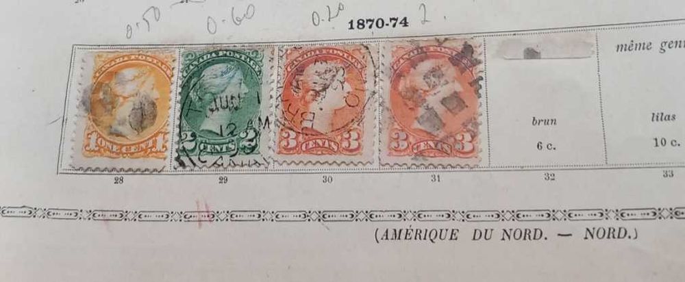 Голяма колекция пощенски марки 1852/1900 г.