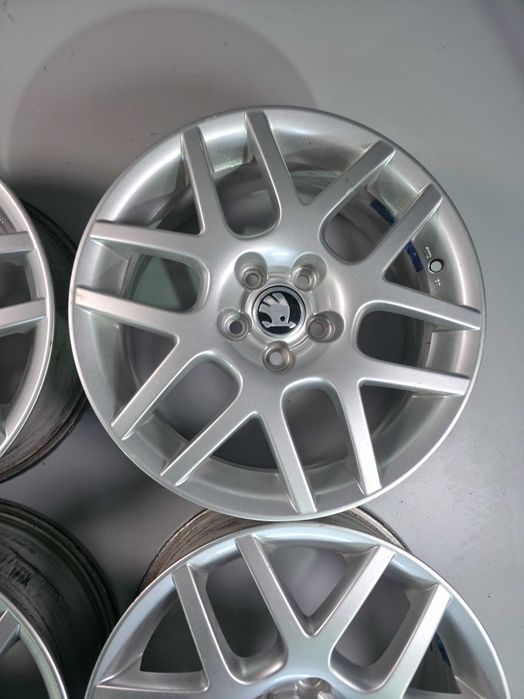 4 Jante Aliaj 5x100 16'' OEM VW Golf 4 VW T-Cross VW Taigo / Skoda Fabia Kamiq Rapid Scala - 6.5J ET 42 !