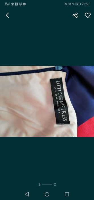 Rochie Little Mistress albastru imperial