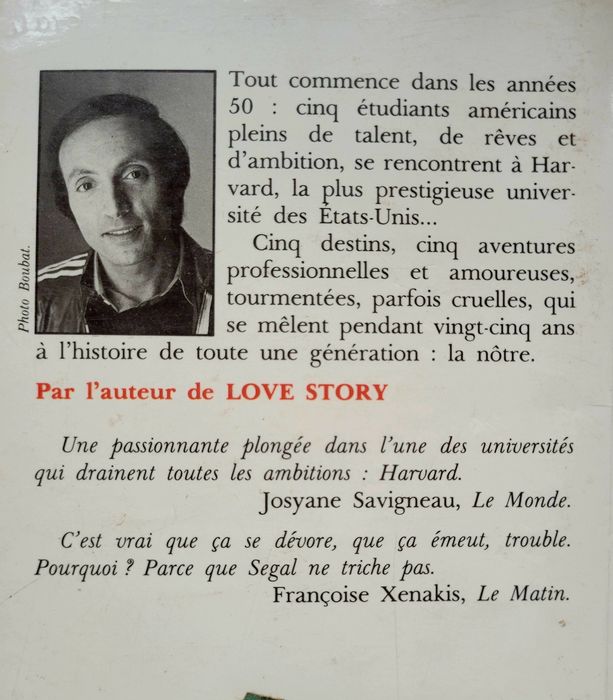 Авантюристичен Роман на френски език "La classe"от Ерик Сегал