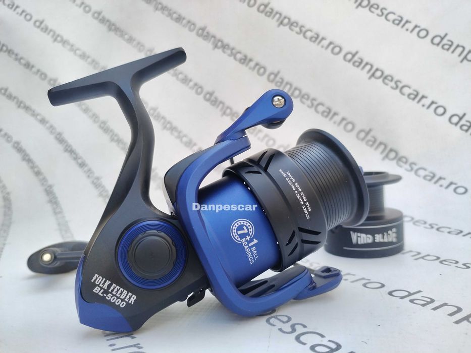 Mulineta WindbBlade FOLK Feeder BL5000 8 rulmenti tambur Long Cast