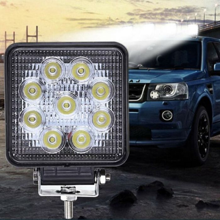 1 Брой Халоген Диоден Фар 27W LED Фар Работна Лампа