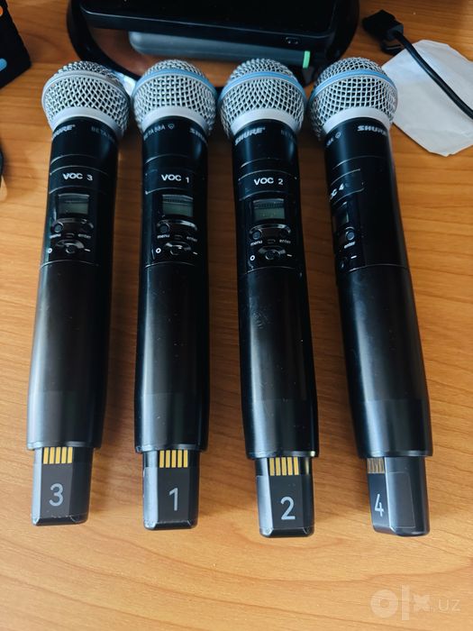 Shure beta 58radio microphone 2шт